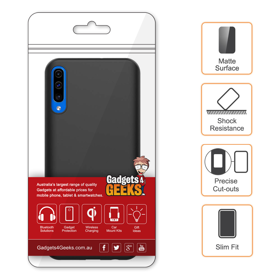 Flexi Slim Stealth Case for Samsung Galaxy A50 - Black (Matte)